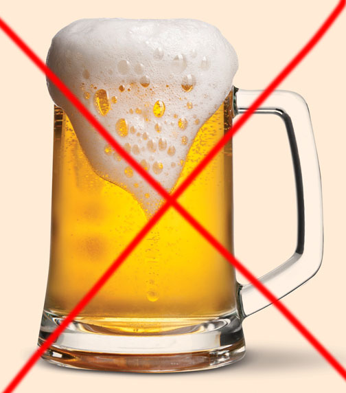 consumul berii interzis !
